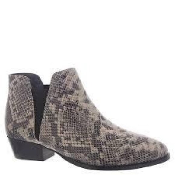 Seychelles Women's Waiting For You Snake Python Embossed Leather Booties Size 8 - Picture 1 of 9
